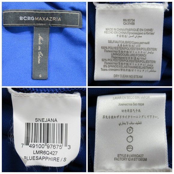 BCBGMaxazria Snejana One Shoulder Side-Slit Maxi Evening Gown Women's Size Small - Picture 13 of 14